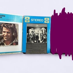 Retro Vintage 8-Tracks Cartridge Tapes - Classics Set of 2